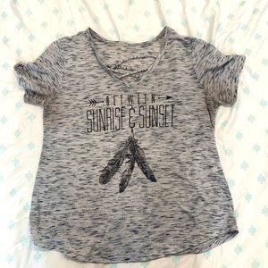 Cute short sleeve gray shirt
